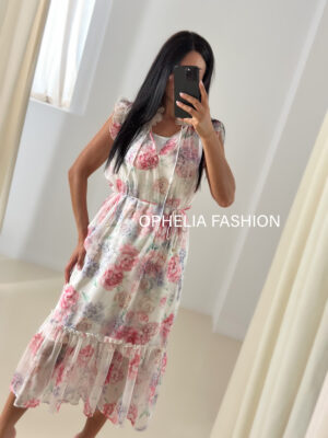 Romantic Chic Bloom – Φόρεμα με λουλουδάτο μοτίβο