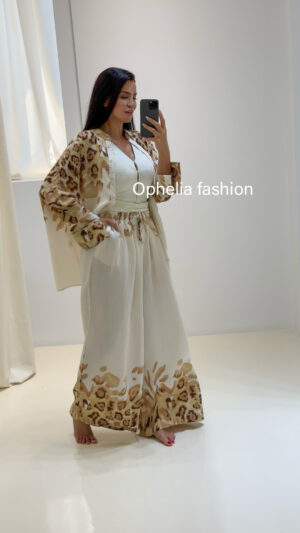 Σετ Πουκάμισο & Παντελόνα Leopard Nude - Image 6