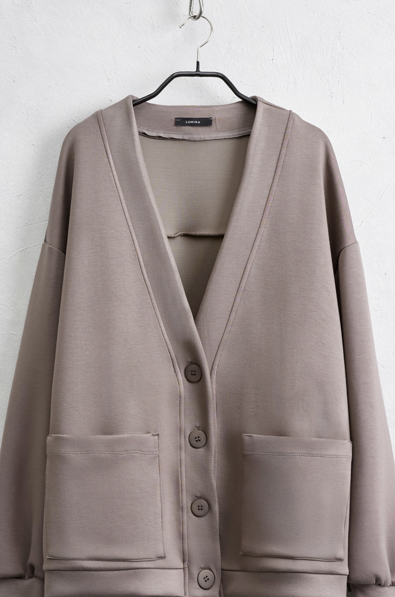 Ζακέτα από ύφασμα φούτερ με κρόσσια - Image 4